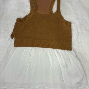 Anthropologie Tan Knit Top
